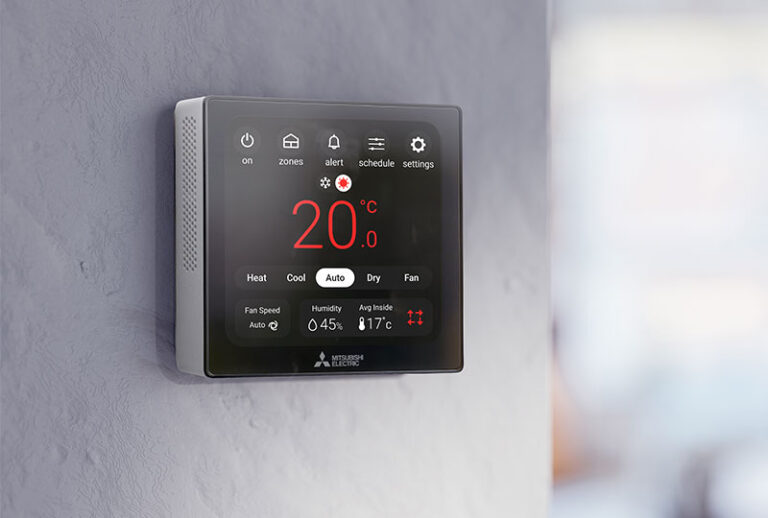 Mitsubishi Electric ZoneIQ main controller installed in an Auckland home